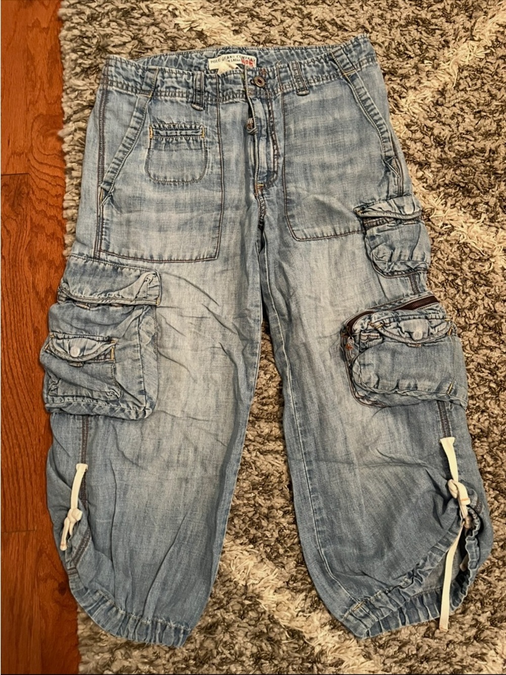 Ralph Lauren Polo Light Wash Cargo Jeans